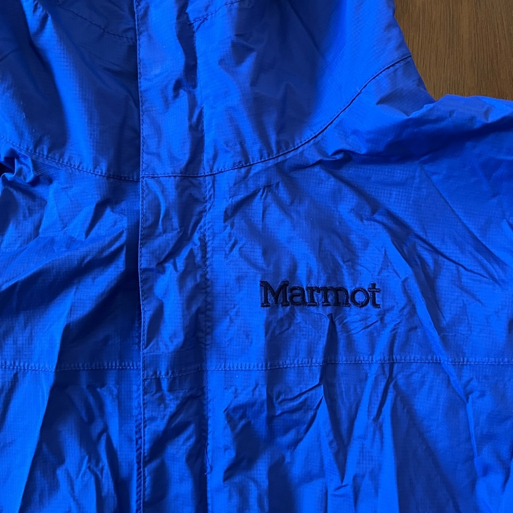 Marmot Blue Raincoat / Windbreaker | Size Small - Picture 2 of 5